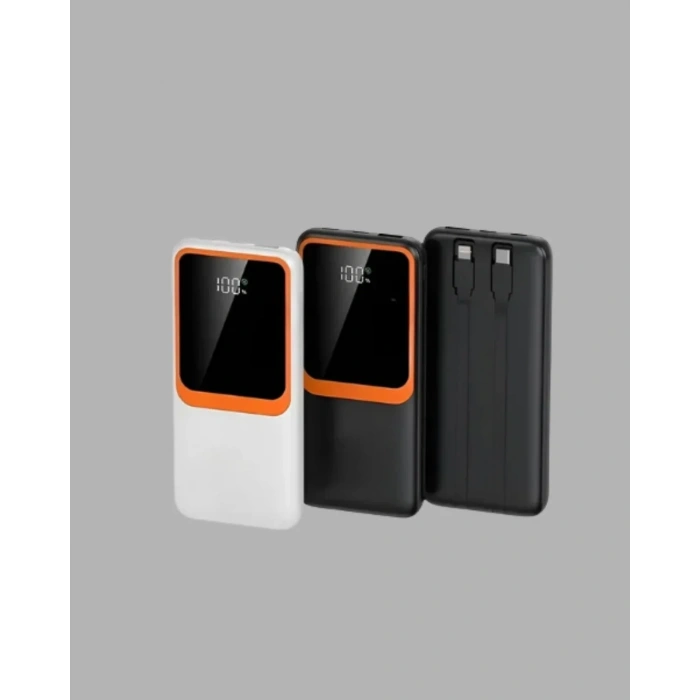 Kompakt 10000 Mah Powerbank – Dijital Göstergeli, Type-c Ve Lightning Uyumlu