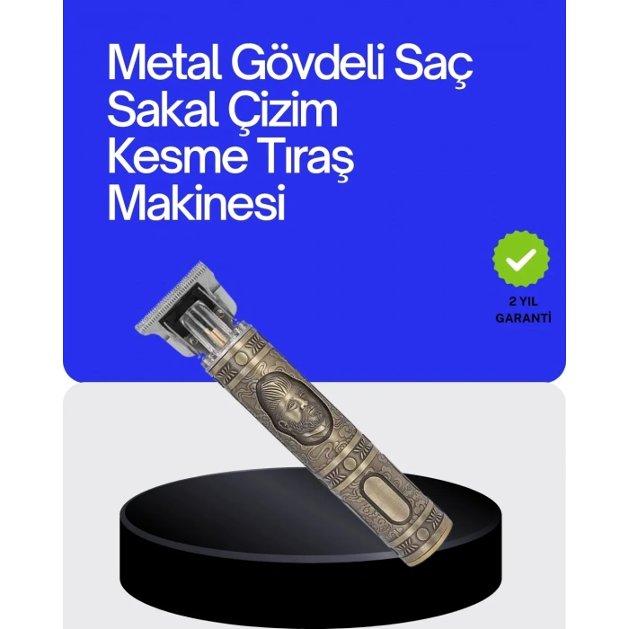 Kompakt Tasarımlı, Güçlü Motorlu Saç Sakal Kesme Makinesi Ve 4 Kılavuz Tarak