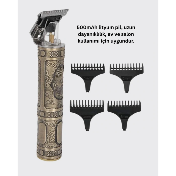 Kompakt Tasarımlı, Uzun Pil Ömürlü Saç Sakal Kesme Makinesi