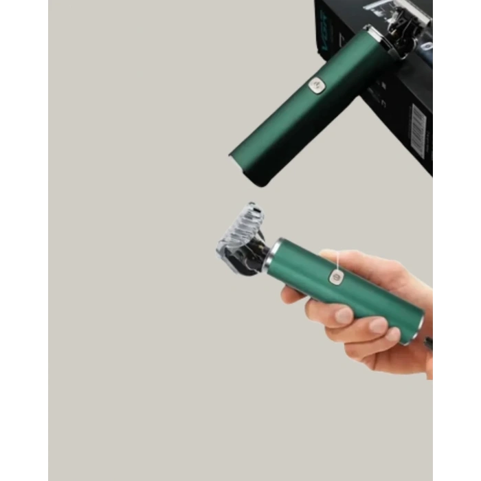 Koyu Yeşil Profesyonel Metal Gövdeli Saç Kesme Makinesi