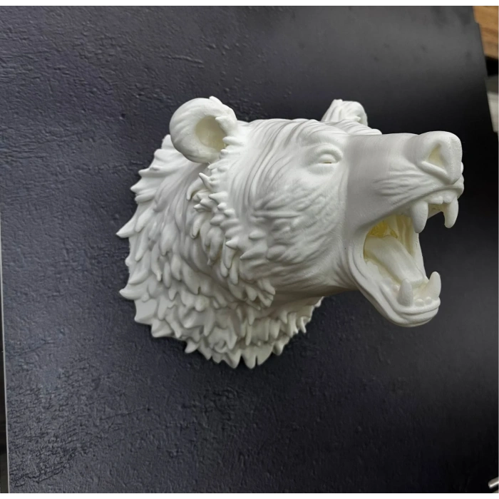 Krem Ayı Figürü Duvar Süsü Asılabilir Hediyelik Dekoratif 25x19 Cm