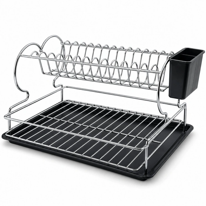 KROM - METAL 2 KATLI TABAKLIK - BULAŞIKLIK (5263)