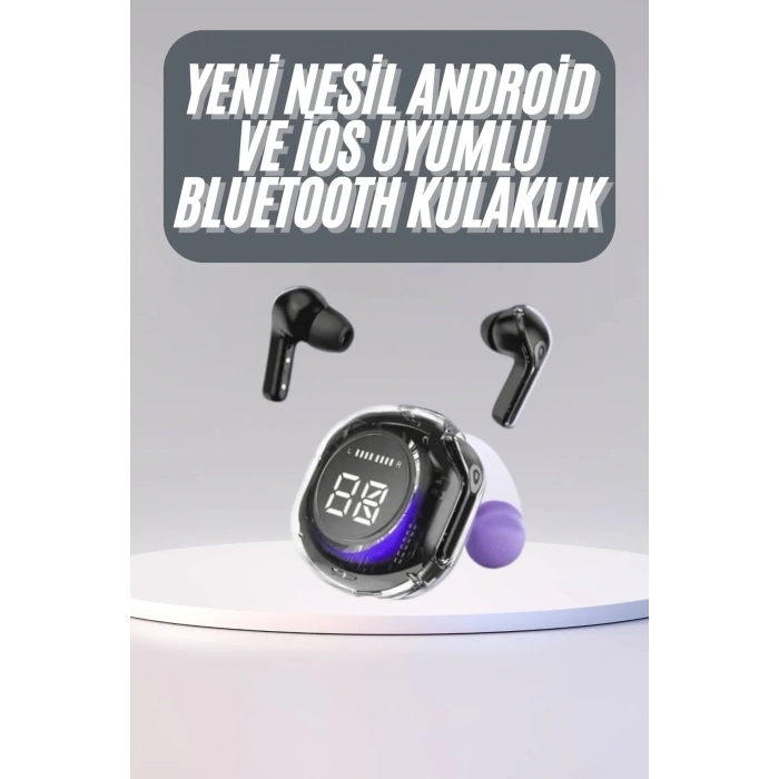 Kulak İçi Bluetooth Kulaklık Anc Enc Özellikli Şarj Göstergeli Kablosuz Kulaklık