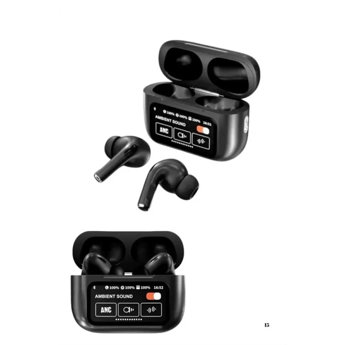 Kulak İçi Bluetooth Kulaklık Ekranlı Müzik Dinleme Çağrı Cevaplama Siyah