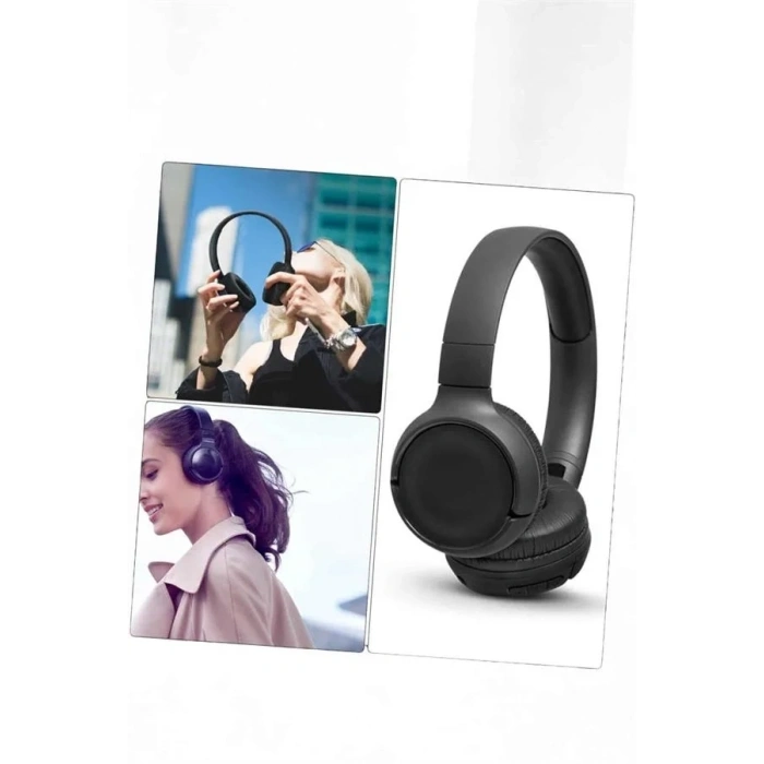 Kulak Üstü Kablosuz Bluetooth Kulaklık Gürültü Önleyici Ayarlanabilir