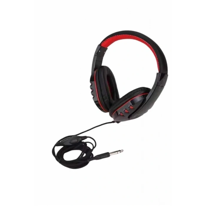 Kulaklığı Kulak Üstü Kablolu Stereo Mikrofonlu Yumuşak Kulak Yastığı