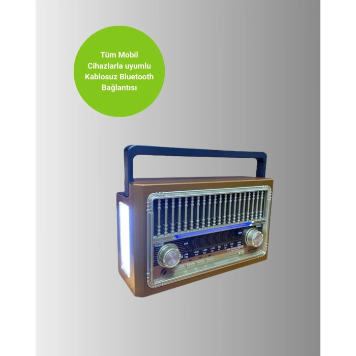 Led Fenerli Taşınabilir Bluetooth Hoparlör