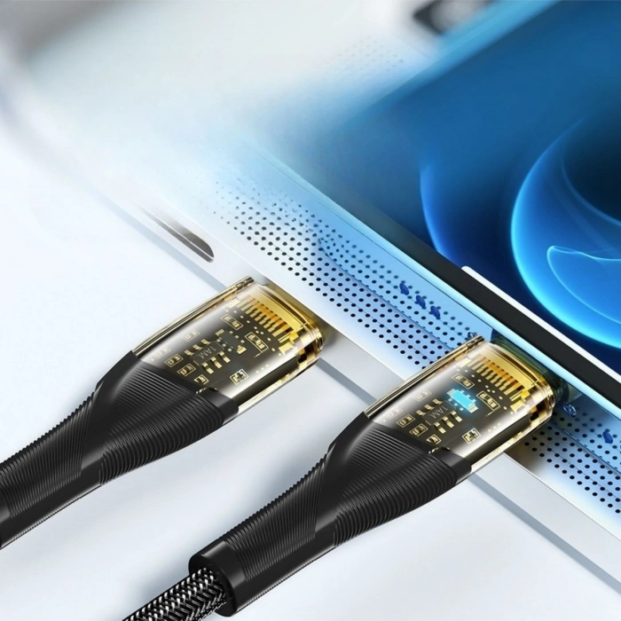 Led Işık Uçlu Sağlam İp Kablolu USB to Lightning Hızlı Şarj Kablosu (5263)