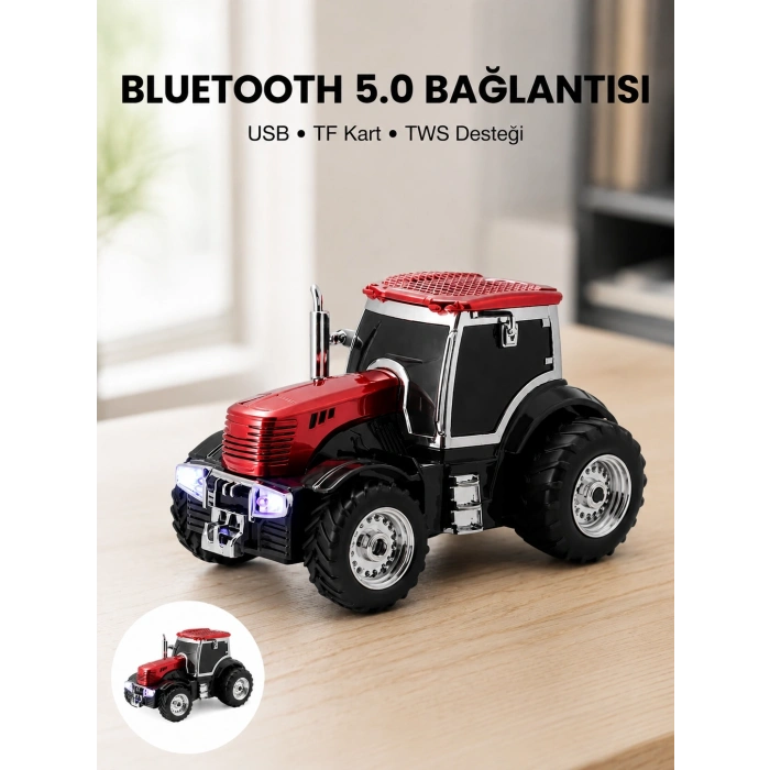 Led Işıklı Kablosuz Bluetooth Hoparlör Güçlü Ses Çıkışı
