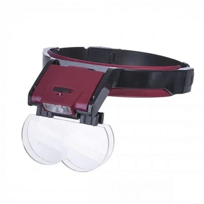 - Lens Takmalı 4 Lens , Led Lambalı Şapka Tip Büyüteç