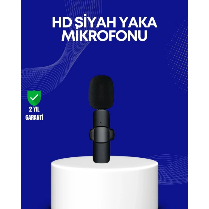 Lightning Girişli 2’li Kablosuz Yaka Mikrofonu Çift Kişilik Kayıt