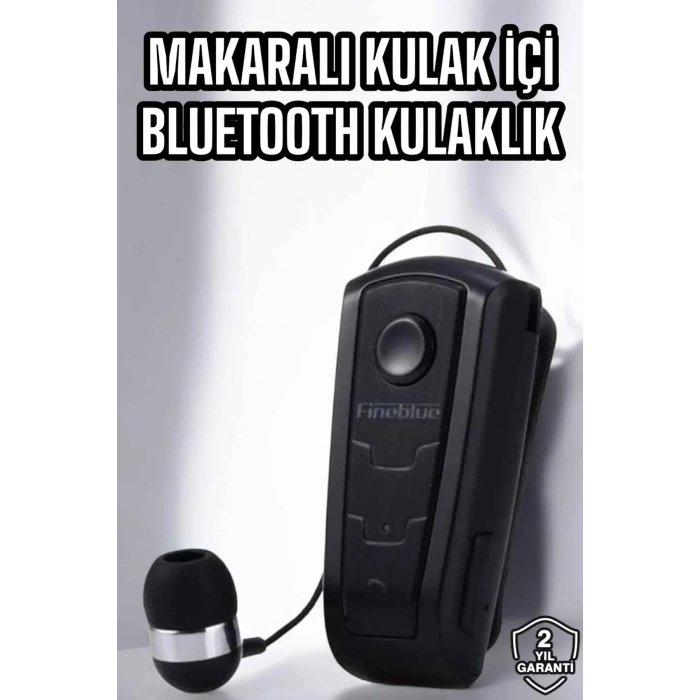 Makaralı Bluetooth Kulaklık Çağrı Cevaplama Kablolu Uzun Pil Ömrü