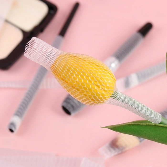 Makyaj Far Allık Kontür Eyeliner Fırça Malzemeleri Ürünleri Koruyucu File Kapak Örgü Kılıf Set 20li (5263)