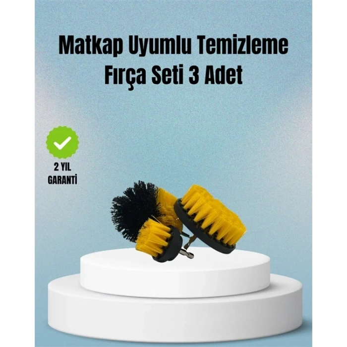 Matkap Uyumlu Temizlik Fırçası – Kablolu Ve Akülü Matkaplarla Kullanılabilir