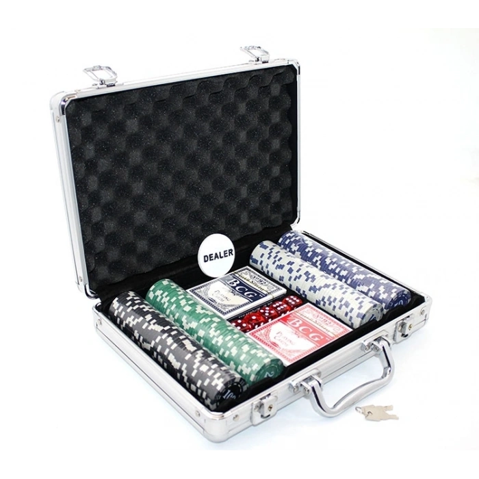 Metal Çantalı 200 Chipli Poker Oyunu Alk1500