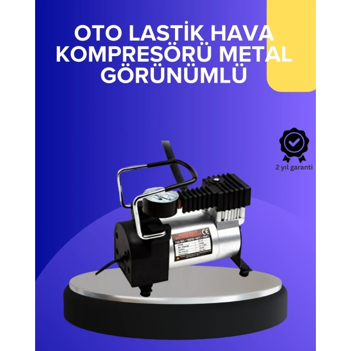 Metal Gövdeli Oto Lastik Hava Kompresörü 12v 140 Psı Hızlı Şişirme