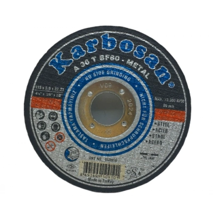 METAL KESİCİ DİSK 115MMX3.0X22 (5263)
