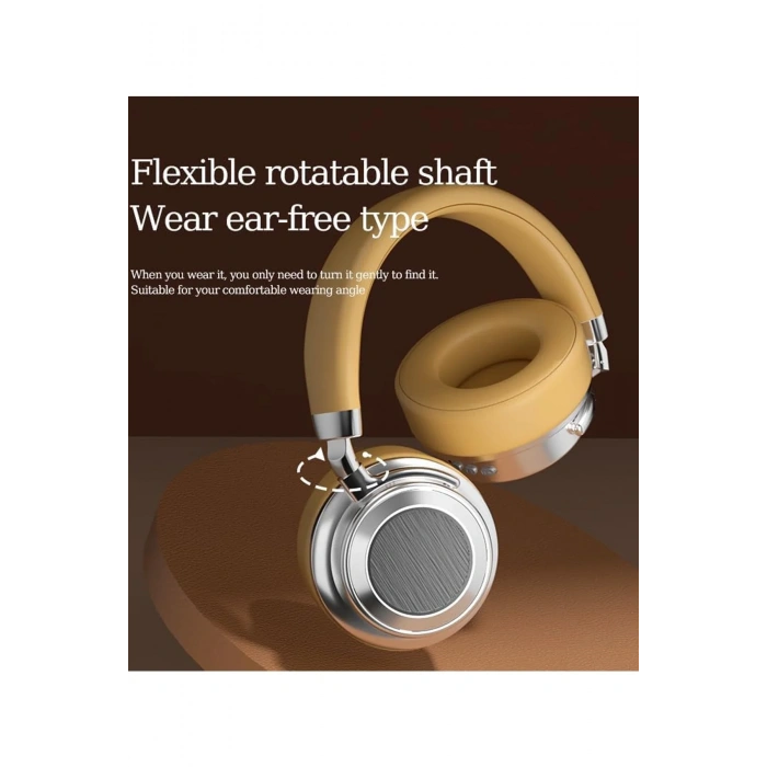 Metal Kulak Üstü Kablosuz Bluetooth Kulaklık Hybrid Anc Type-c Hızlı Şarj Bluetooth 6.0