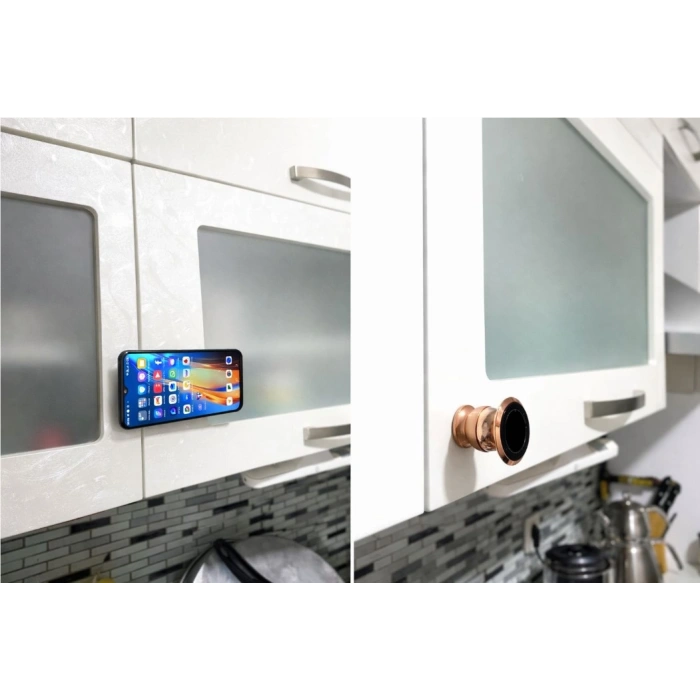 Metal Telefon Tutucu Torpidoya Yapışan Mıknatıslı (5263)