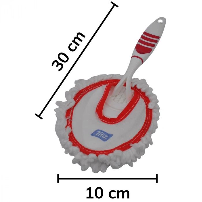 Mikrofiber Duster Toz Leke Kir Alıcı Temizleyici Tutacaklı Temizlik Bezi Aparatı Malzemesi (5263)