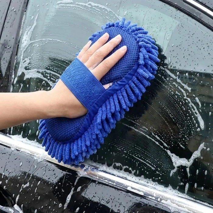 Mikrofiber Oto Yıkama Eldiveni – Kalın Süngerli Araç Temizleme Bezi, Araba Yıkama Eldiveni (5263)