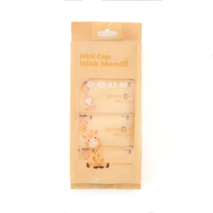 Mini Cep Islak Mendil Günlük Pratik 8'li Paket (5263)