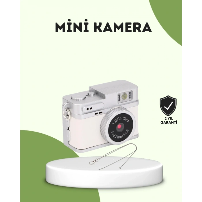 Mini Hd Dijital Kamera 1080p Kordonlu Taşınabilir Retro Model