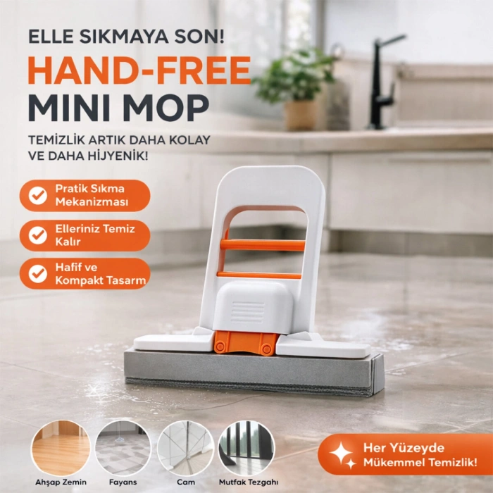 MİNİ MOP 180° TEMİZLİK APARATI TEZGAH - PENCERE - CAM - ZEMİN (5263)