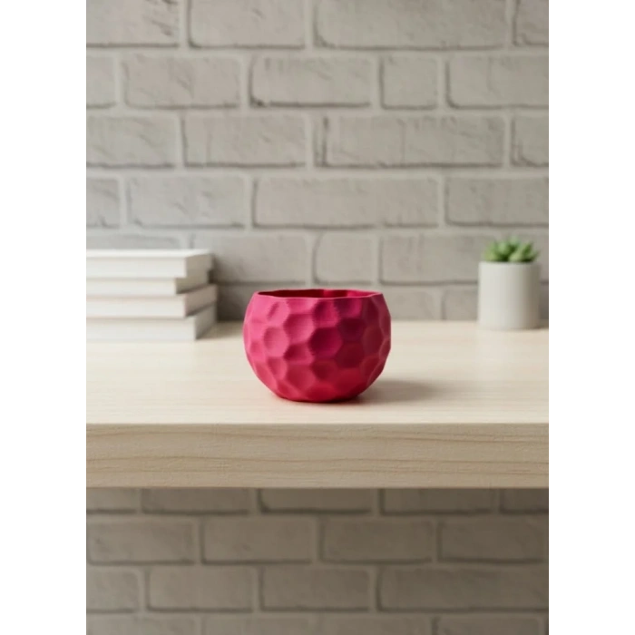 Mini Mor Dekoratif Saksı 5 Cm Modern Masaüstü Bitki Saksısı