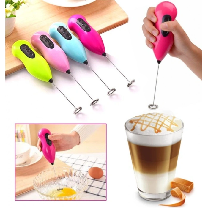 Mini Pilli Karıştırıcı ve Köpürtücü El Mikseri (5263)