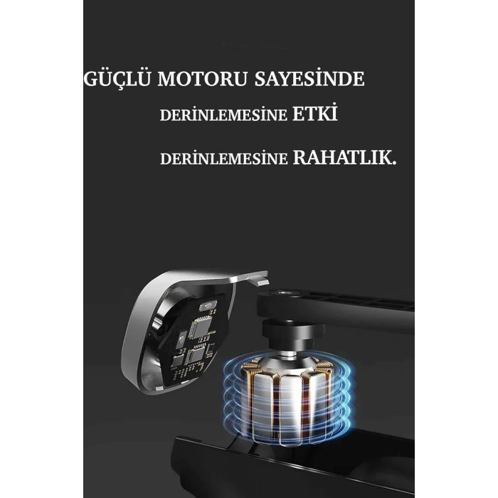 Mini Profesyonel Şarjlı Masaj Aleti 4 Başlıklı KH-800 (5263)
