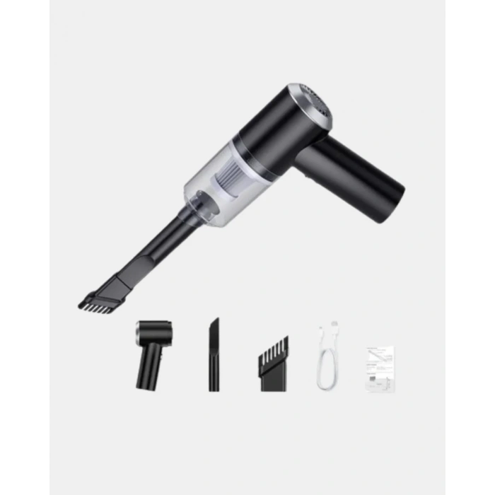 Mini Şarjlı Araç Süpürgesi – 120w Güçlü Motor, 5500pa Vakum Emiş, Yıkanabilir Filtre