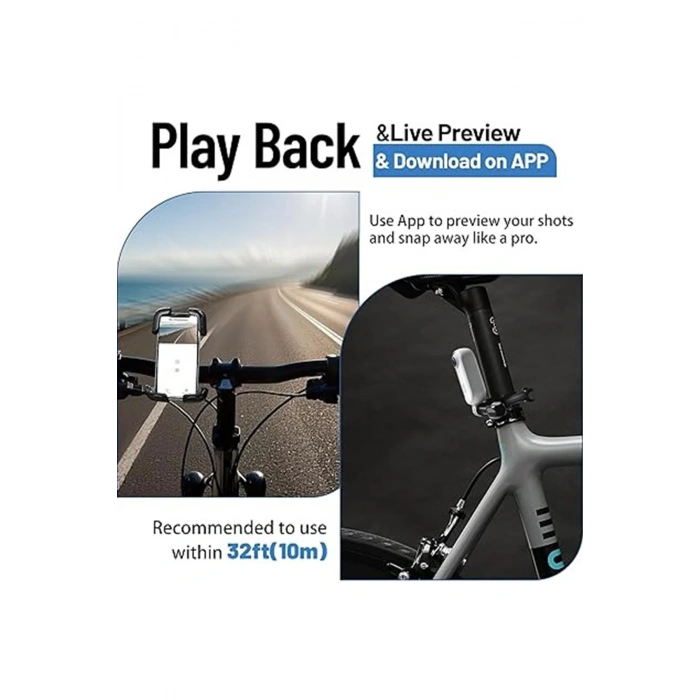 Mini Wıfı Aksiyon Kamerası 1080p Taşınabilir Vücut Kamerası Giyilebilir Video Kaydedici Ipx7 Su Geçirmez