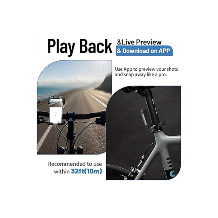 Mini Wıfı Aksiyon Kamerası 1080p Taşınabilir Vücut Kamerası Giyilebilir Video Kaydedici Ipx7 Su Geçirmez