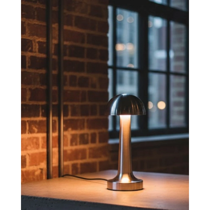 Modern Mantar Masa Lambası Dokunmatik 3 Işık Modlu Şarjlı Kablosuz Led