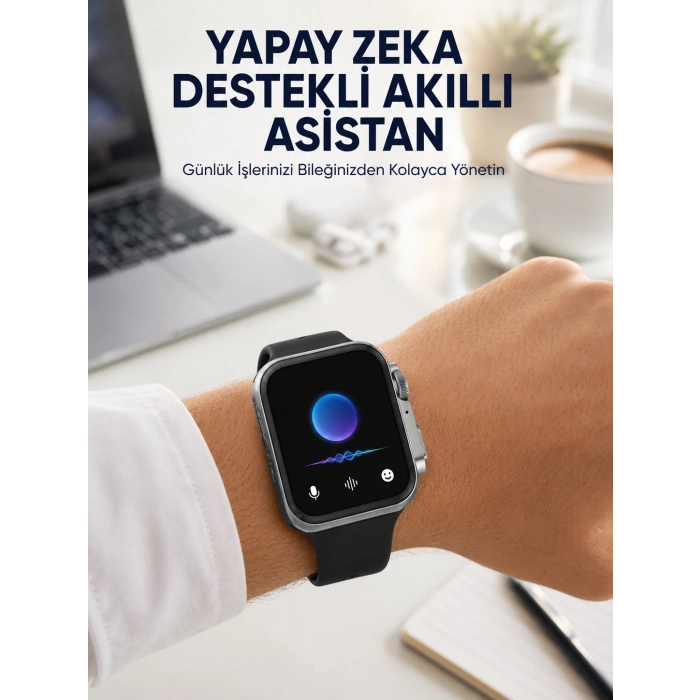 Modern Tasarımlı Akıllı Saat Uzun Pil Süresi Ve Net Ekran Yeni Nesil