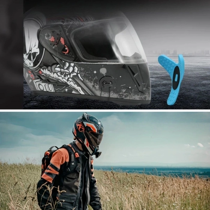 Motorsiklet Kask Önü Takılan Telefon Tutucu Aksiyon Kamerası Takılabilen Aparat (5263)