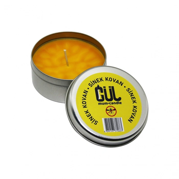 MUM CANDLE SİNEK KOVAN MUM TENEKE KUTU (5263)