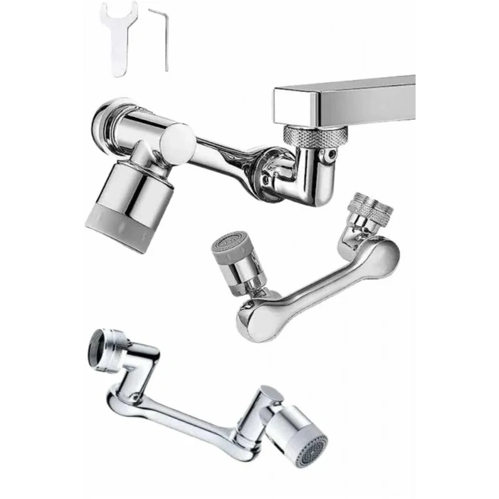 Mutfak Musluk Başlığı 1080 Derece Dönebilir Oynar Başlıklı Musluk Atı