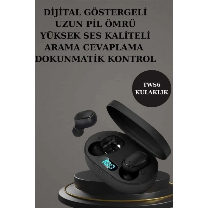 Nabız Ölçer Hediye Bileklikli Akıllı Saat Ve Dijital Göstergeli Bluetooth Kulaklık Çoklu Şarj Girişi