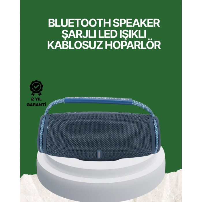 Net Stereo Ses Sunan Ipx5 Su Geçirmez Bluetooth Hoparlör