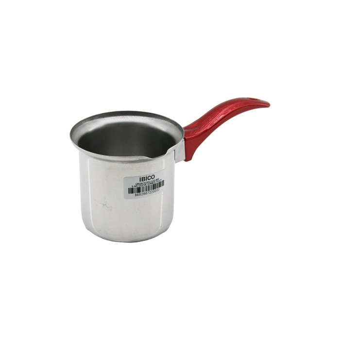 NO-5  ÇELİK CEZVE  KIRMIZI KULP (5263)