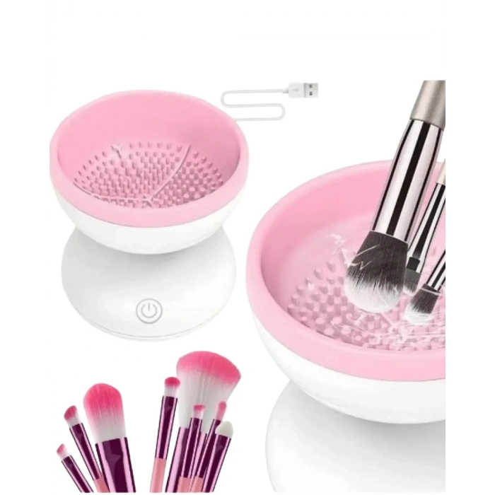 Otomatik Makyaj Fırçası Temizleyici Usb Destekli Taşınabilir Cihaz