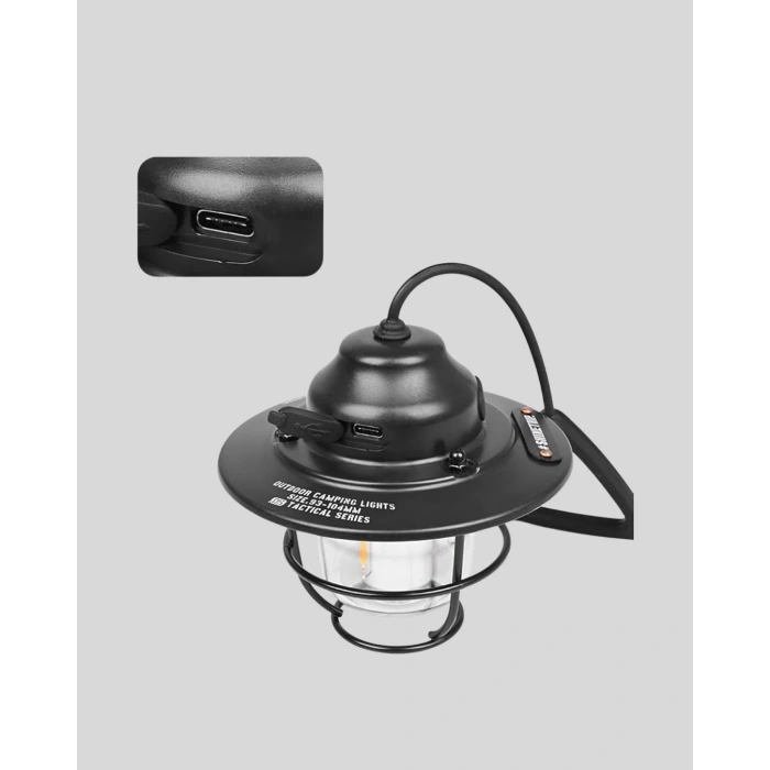 Outdoor Retro Kamp Işığı Uzun Ömürlü Pil Taşınabilir Suya Dayanıklı