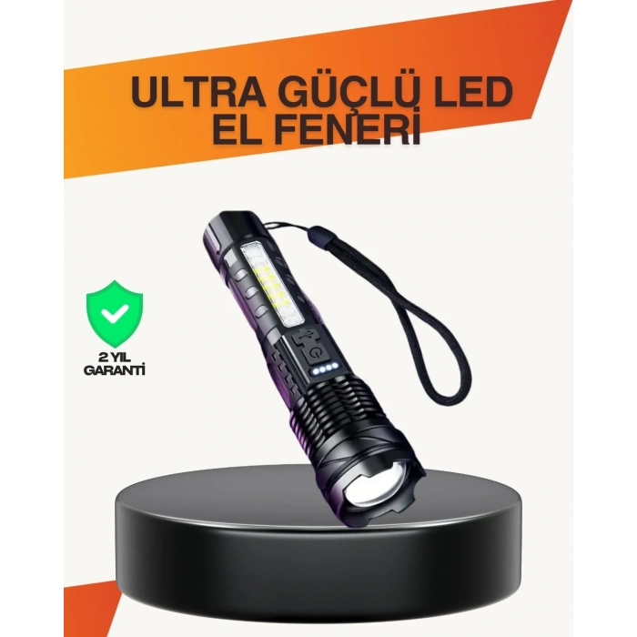 Outdoor Ve Acil Durum İçin Güçlü Led El Feneri