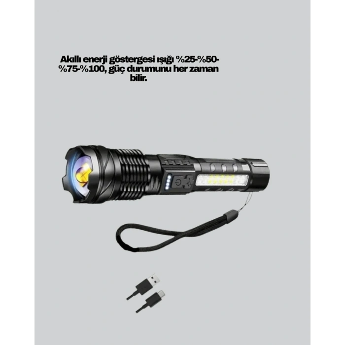 Outdoor Ve Acil Durum İçin Güçlü Led El Feneri