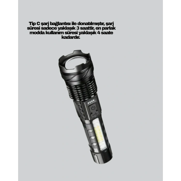 Outdoor Ve Acil Durum İçin Güçlü Led El Feneri