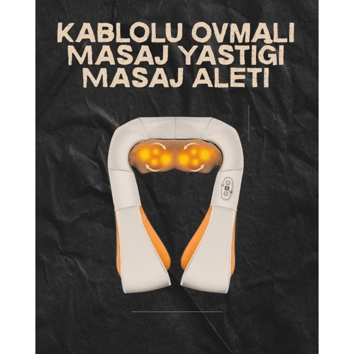 Ovmalı Isıtmalı Elektrikli Masaj Aleti – Boyun, Sırt, Bel, Omuz Ve Bacak İçin Profesyonel Masaj Aleti