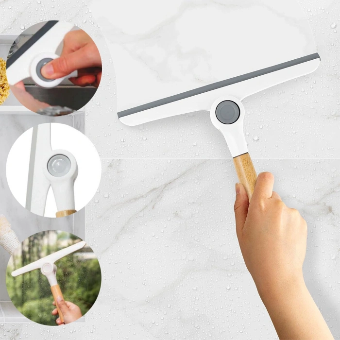 OYNAR BAŞLI CAMSİL - CAM SİLME APARATI AHŞAP SAP - PLASTİK UÇ SAP - 16.5 UÇ : 24CM (5263)