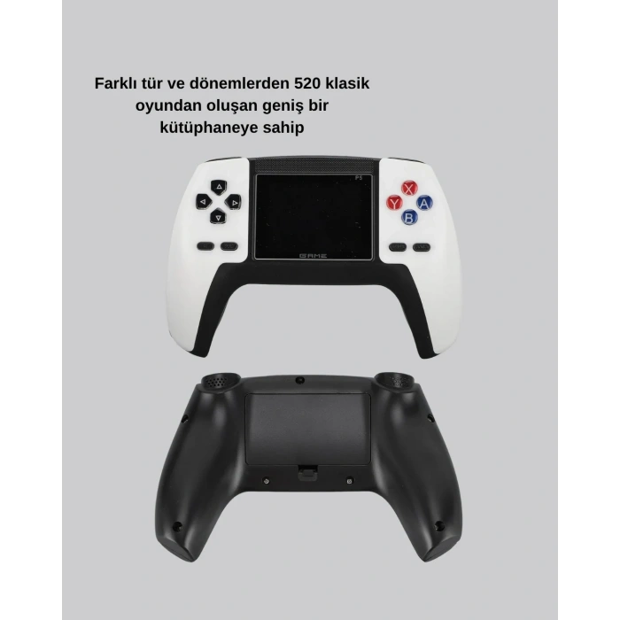 Oyun Konsolu – 520 Dahili Oyun, Şarjlı, Tv Av Çıkışlı Mini Konsol
